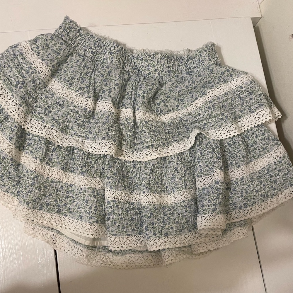 Aerie Rock N Ruffle Mini Skirt